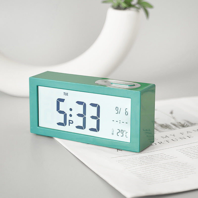 Digital Alarm Clock with Large Contrasting LED Display and Temperature Display Bowlift