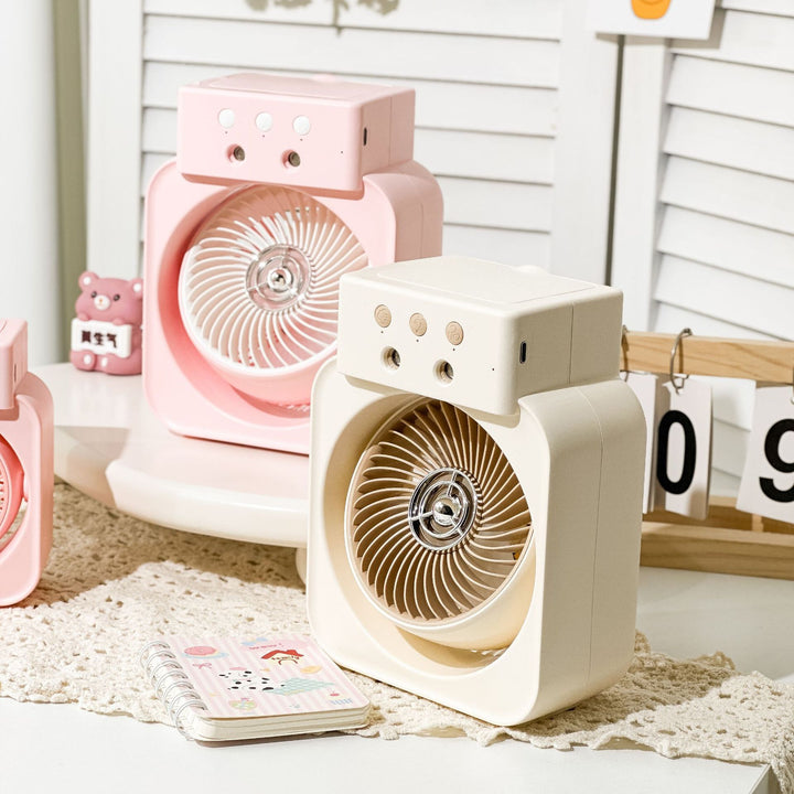 Women's Portable Mini Fan with USB Charging Function and Flexible Tilt Angle Bowlift