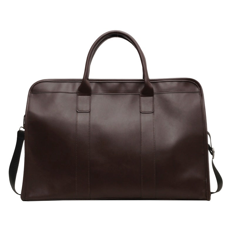 Sleek Elegant Leather Travel Bag Bowlift