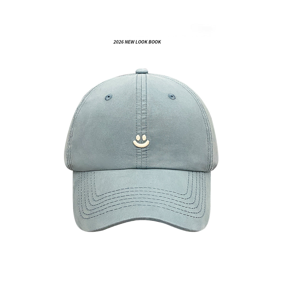 Minimalist Smile Embroidered Baseball Cap