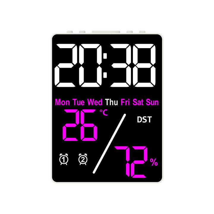 Digital Alarm Clock with Hygrometer and Temperature Display Bowlift