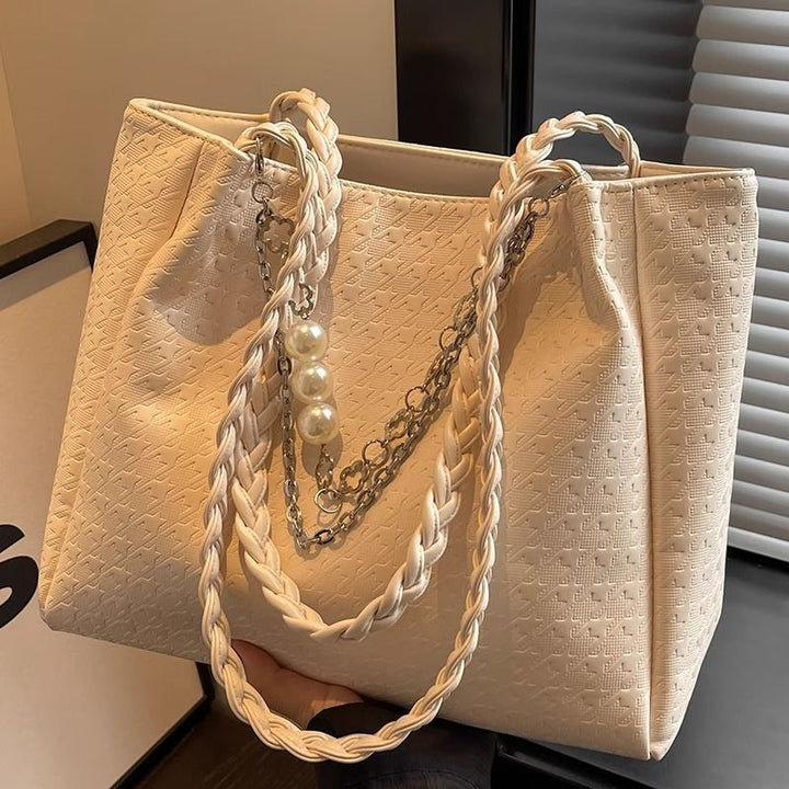 Chic Braided Handle Tote Bowlift