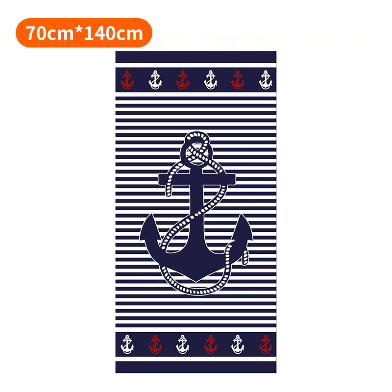 Beach towel with tropical flamingo pattern Bowlift