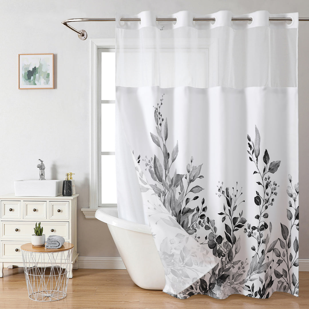 Botanical Floral Shower Curtain Bowlift