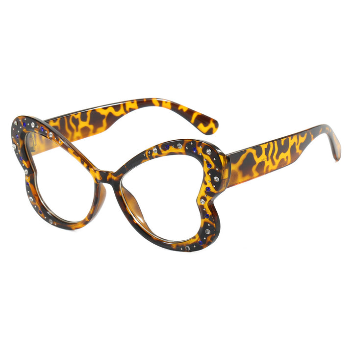 Women's playful heart-shaped sunglasses with glitter accents Bowlift