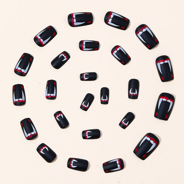 Vampire-Themed Acrylic Nail Art Set Bowlift