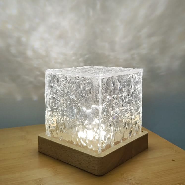 BowLift | Nordic Glass Cube Lamp with Ambient Light