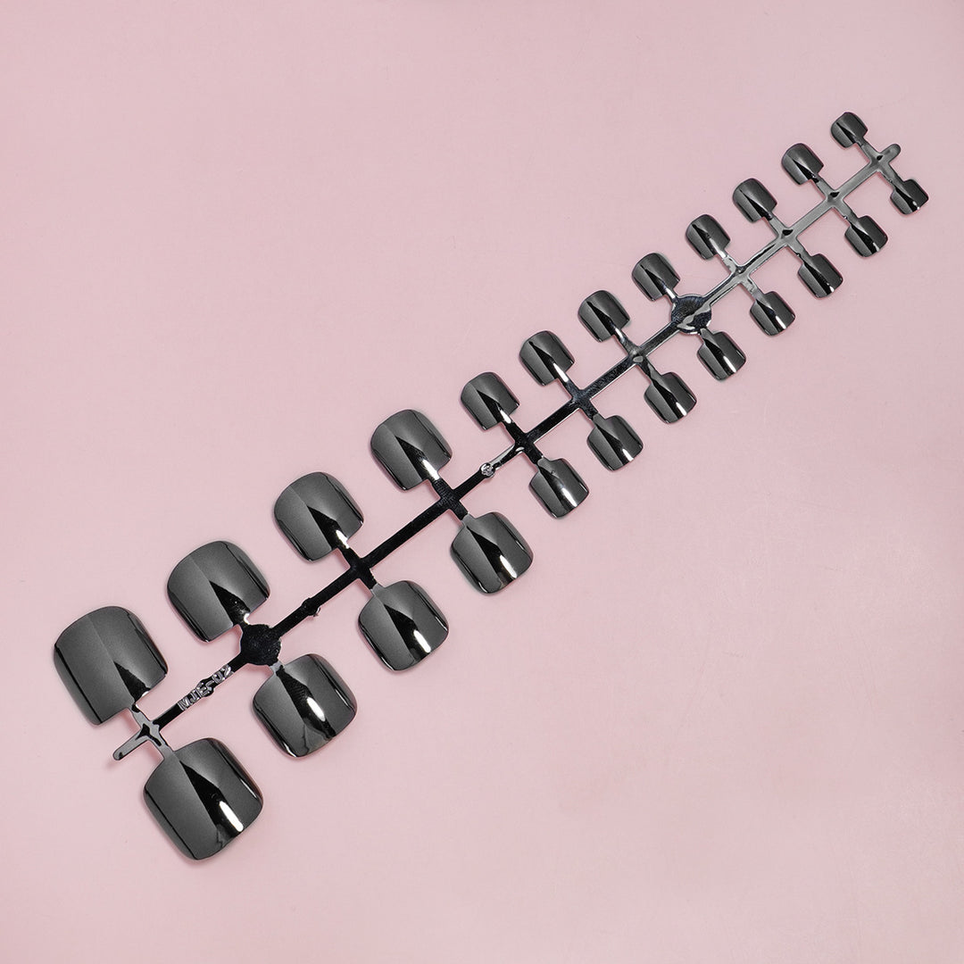 Premium Glossy Square Press-On Nails Bowlift