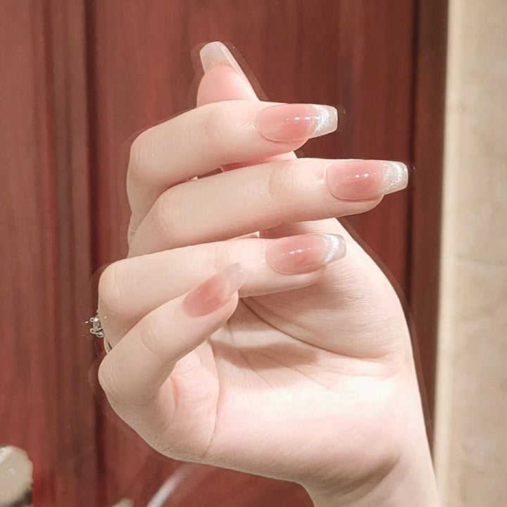 Nail set with elegant French design and sparkling accents Bowlift