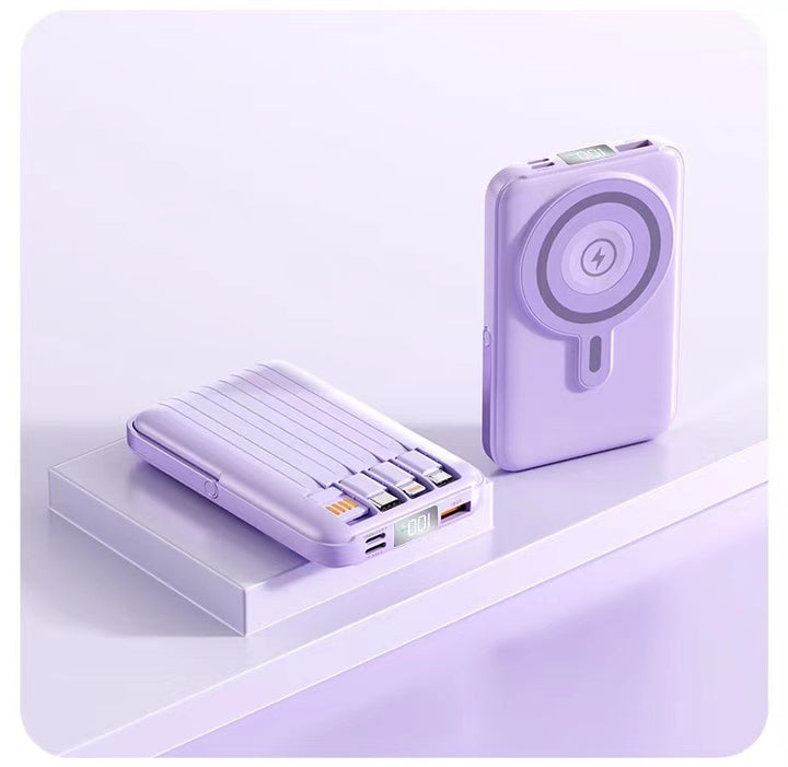 Portable power bank with intelligent fast charging feature and LED display Bowlift