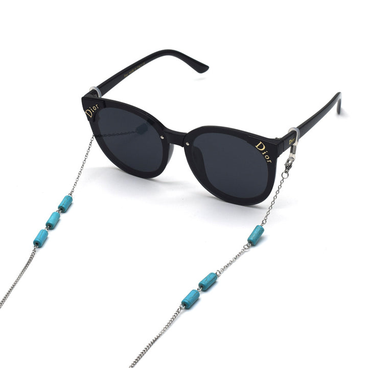 Gemstone-Decorated Eyewear Chain Bowlift