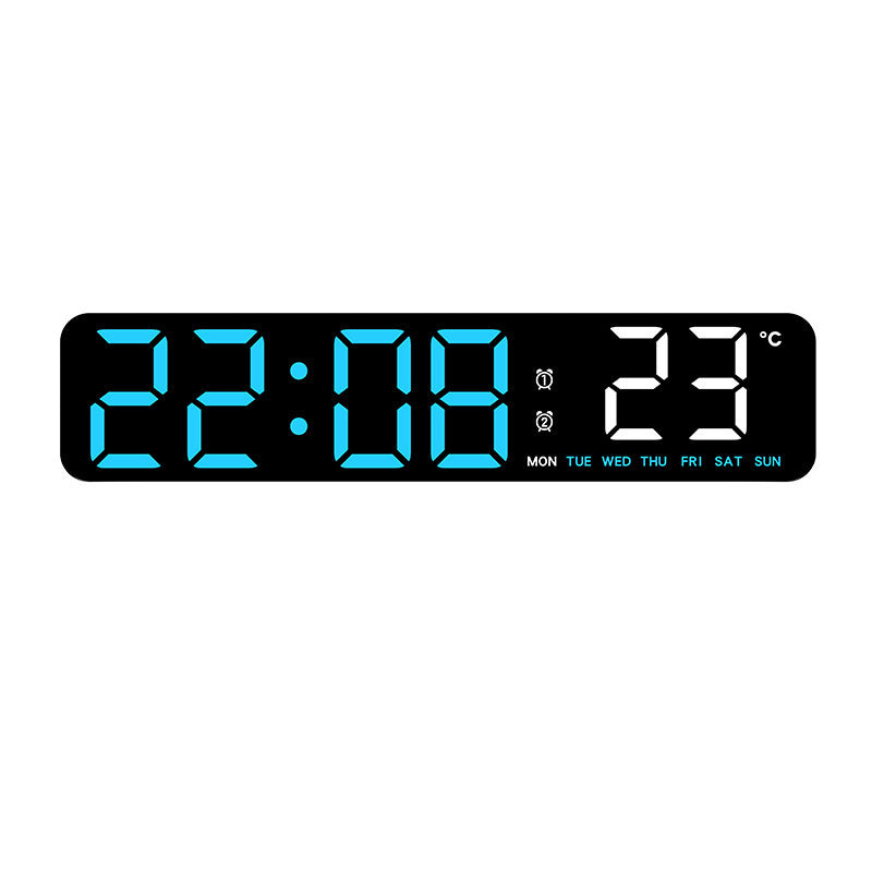 Digital Alarm Clock with Temperature Display Bowlift