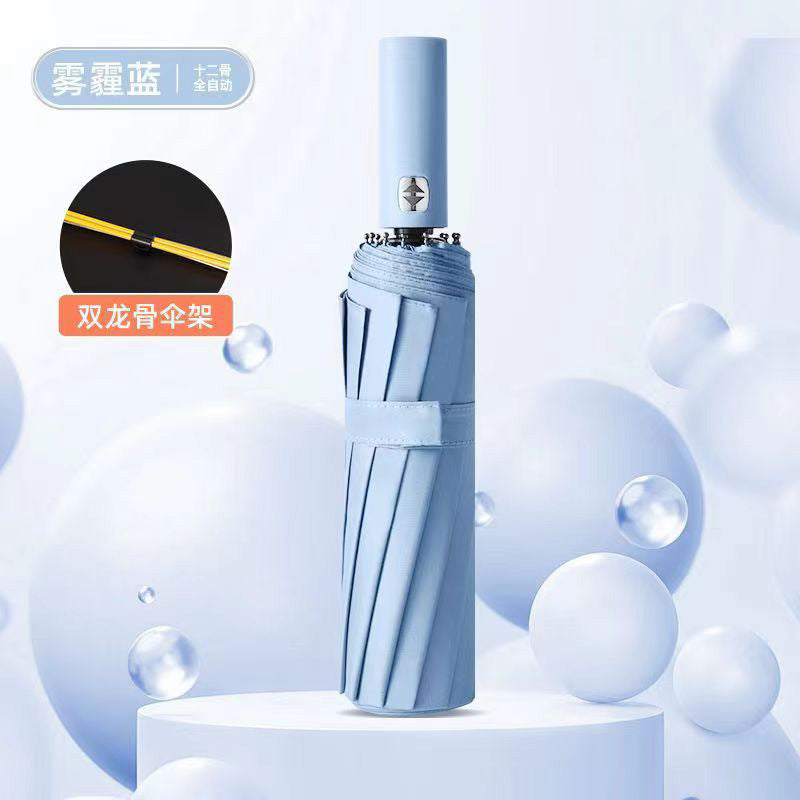 Ladies automatic and wind-resistant folding umbrella Bowlift