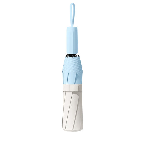 Ladies Automatic Folding Umbrella with Ergonomic Handle and Double-Layer Construction Bowlift
