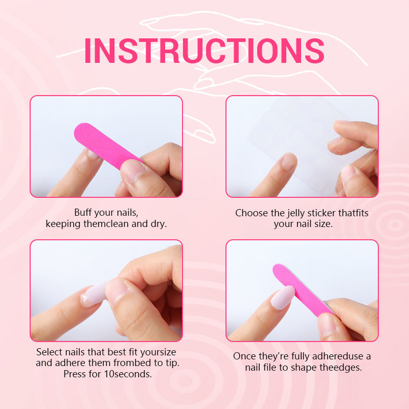 Artificial Nail Set with Floral and Glittering Accents Bowlift