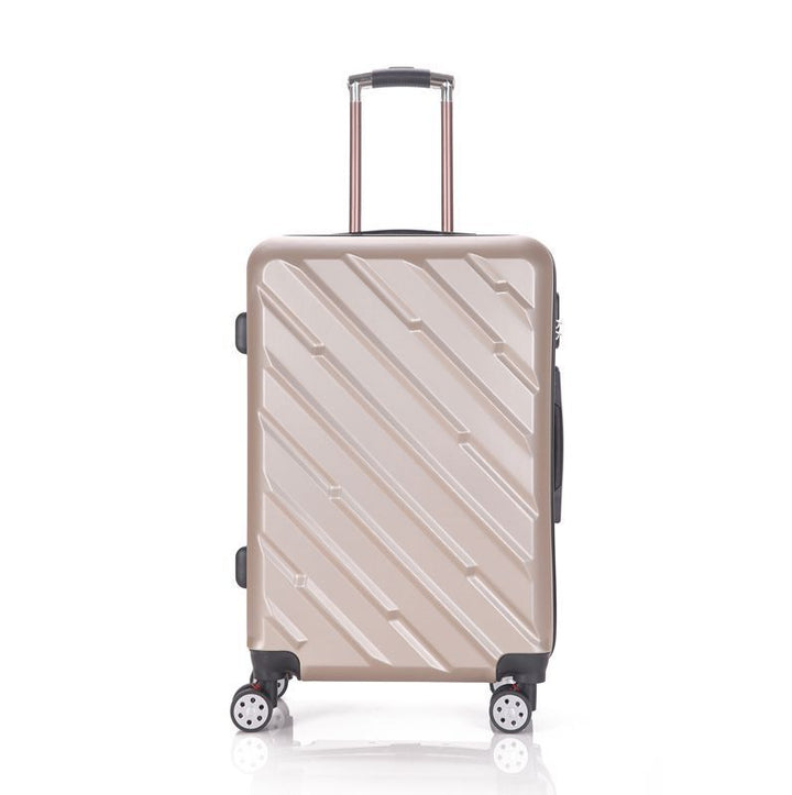Unisex Durable Textured Hard Shell Rolling Suitcase Bowlift