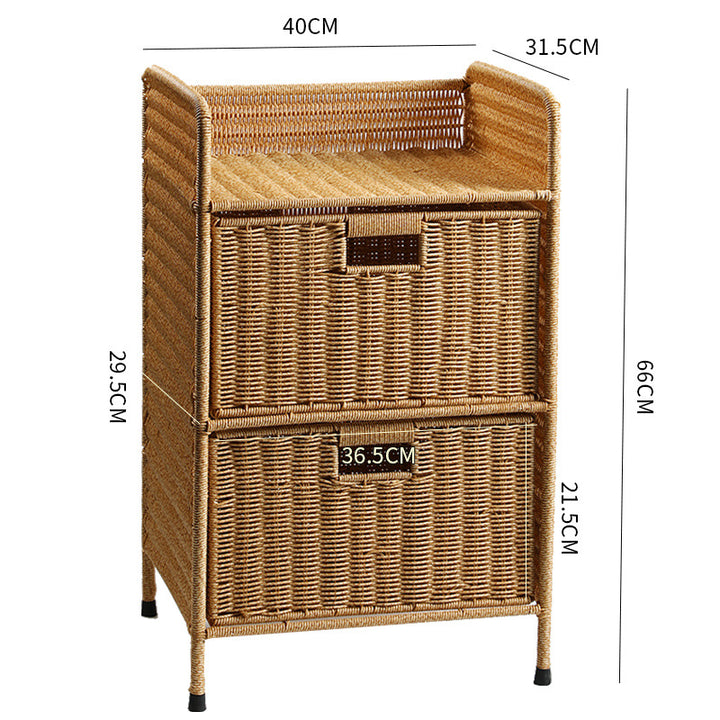 Multi-Tiered Woven Storage Unit Bowlift