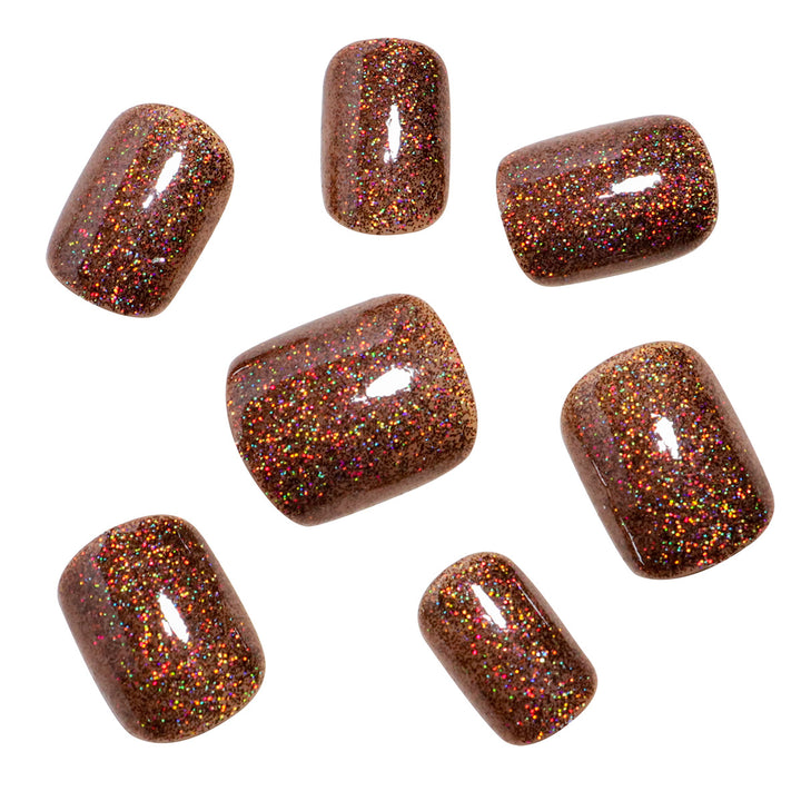 Glittery Press-On Pedicure Nails Bowlift