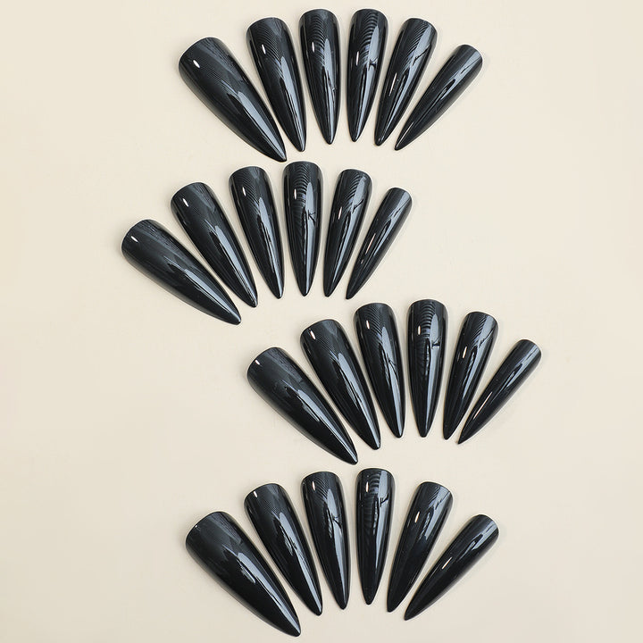 Acrylic nail set with elegant stiletto design Bowlift