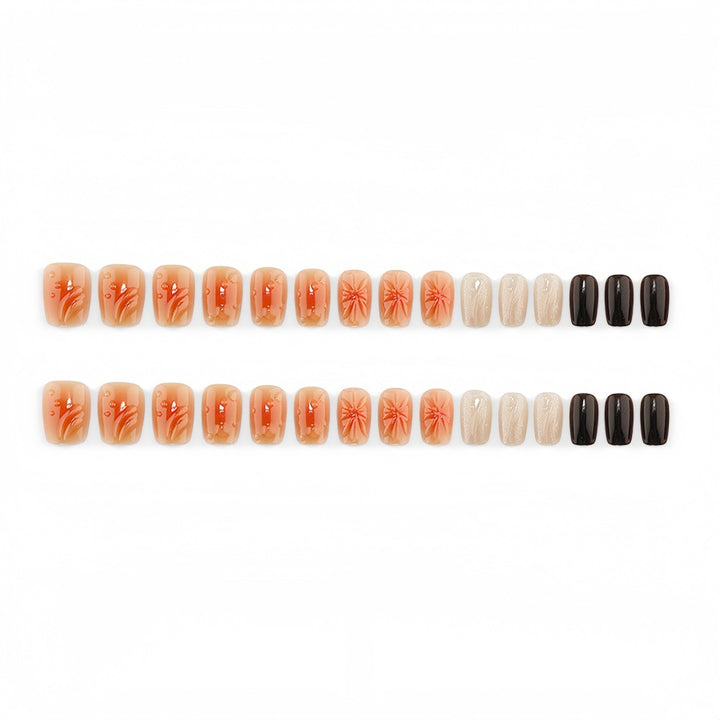 Elegant artificial nails in Boho style Bowlift