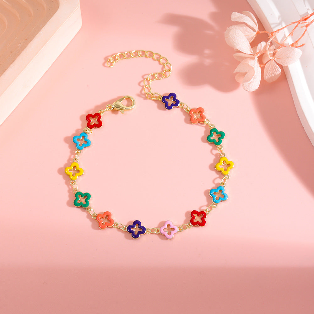 Colorful Star Charm Anklet Bowlift 1788164326