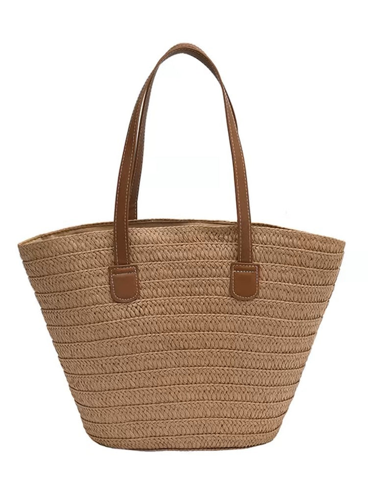Handcrafted Beach Bag Made of Natural Material with Sturdy Handles Bowlift