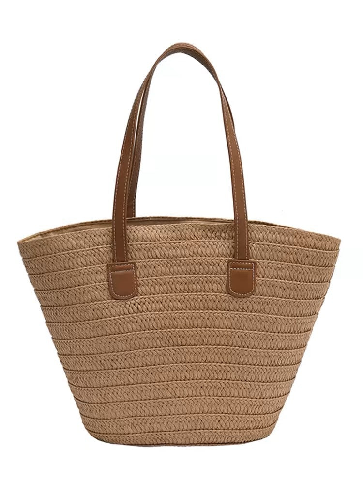 Designer tote bag with elegant faux leather handles Bowlift