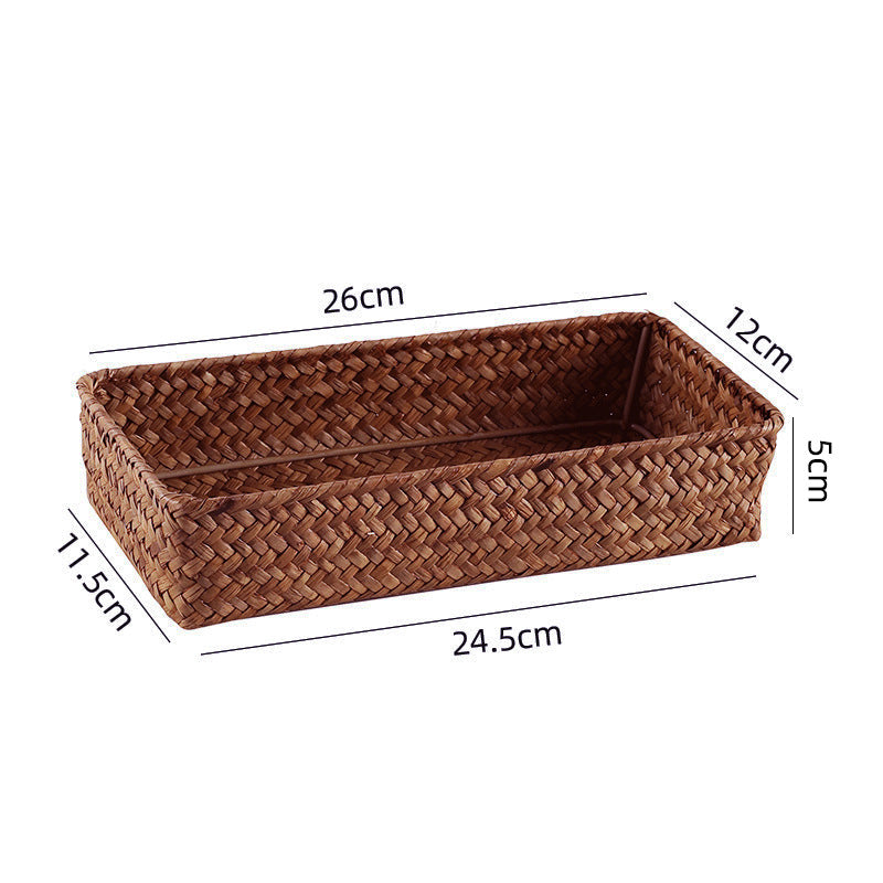 Rectangular Woven Storage Tray Bowlift