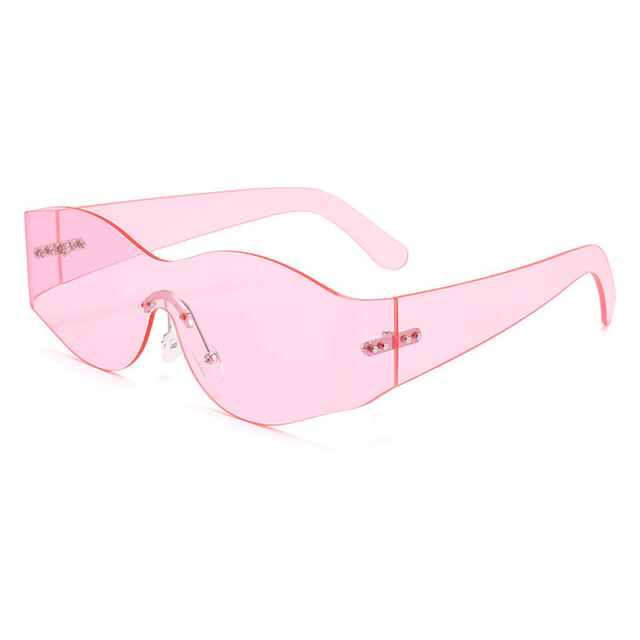 Ladies fashionable sunglasses in a futuristic look Bowlift