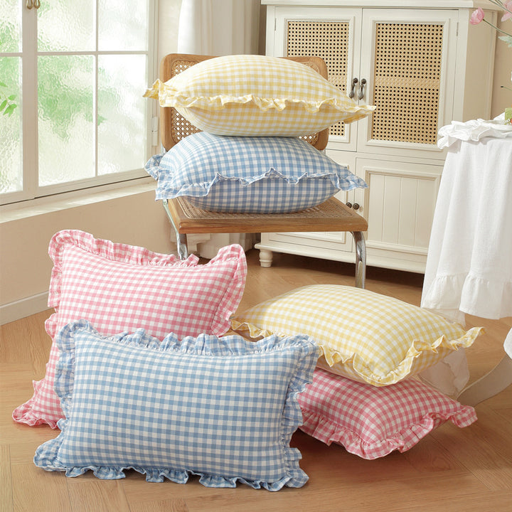 Frilled Decorative Throw Pillow