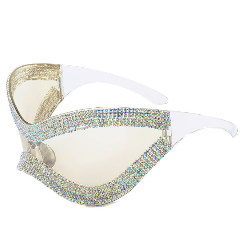 Ladies glamorous sunglasses with rhinestone-studded frame Bowlift