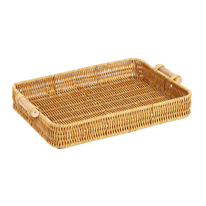 Rectangular Woven Storage Basket Bowlift