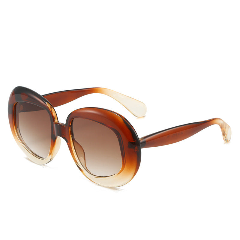 Vintage-Inspired Geometric Frame Sunglasses Bowlift