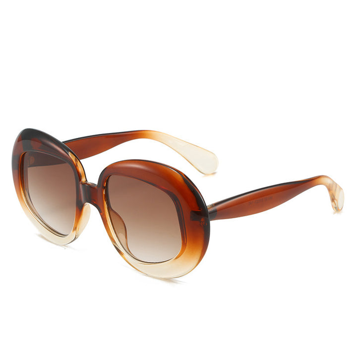 Vintage-Inspired Geometric Frame Sunglasses Bowlift