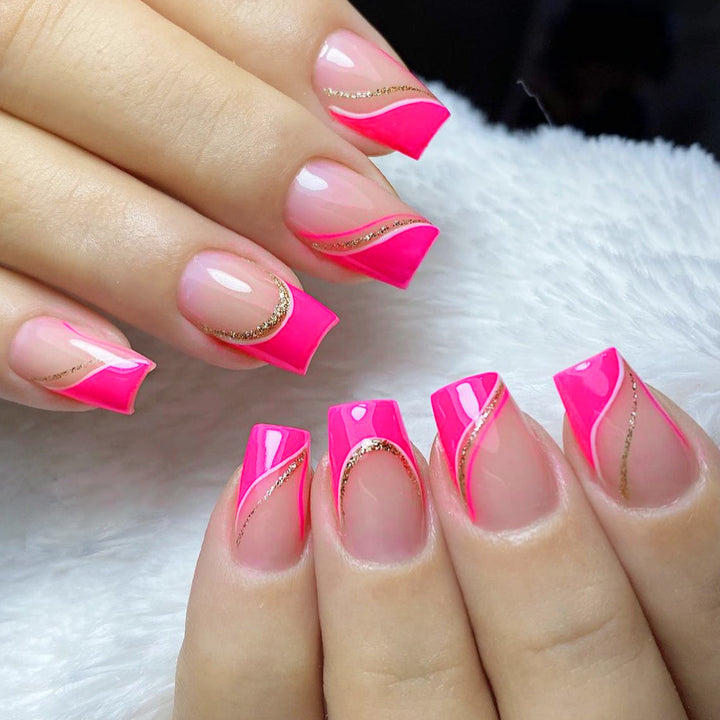 Glamorous Gradient Nail Art Extensions Bowlift