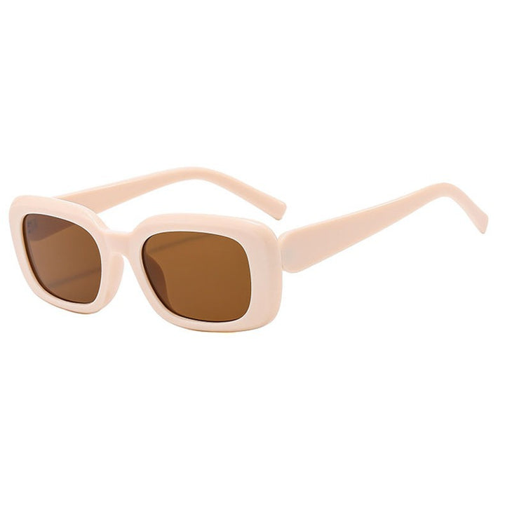 Women's Fashion Square Sunglasses with Wide Frame and UV Protection Bowlift