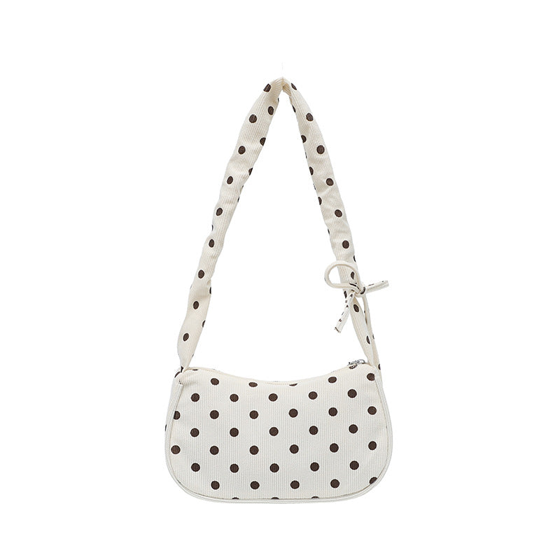 WoVintage Polka Dot Crossbody Handbag Bowlift