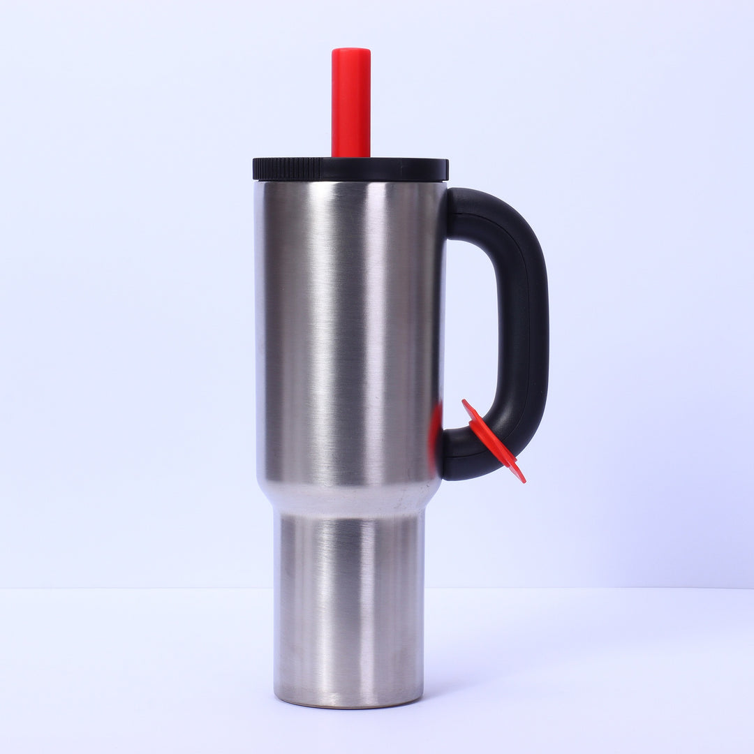 Unisex Practical Drinking Cup with Integrated Straw Bowlift