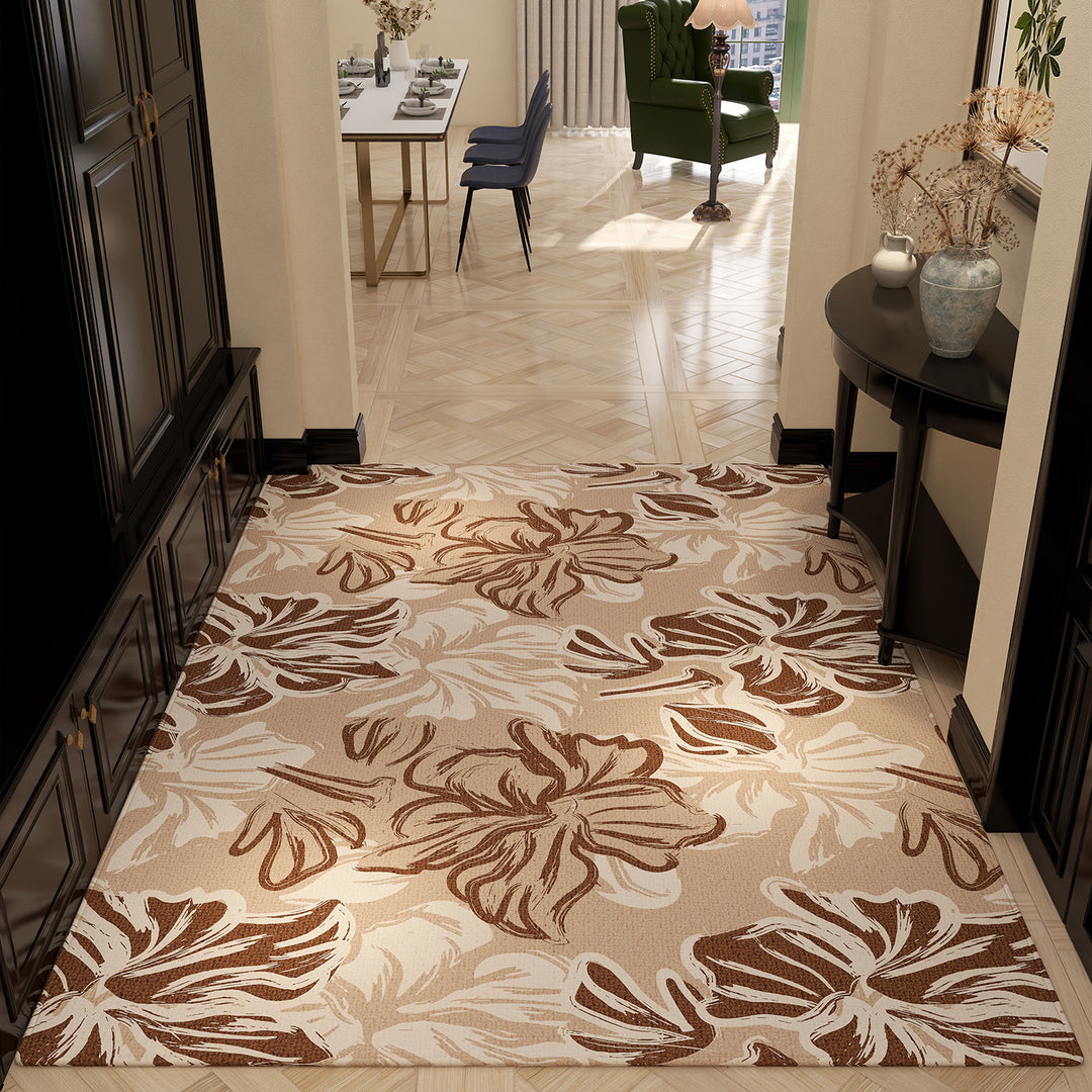 Luxurious Floral Pattern Area Rug Bowlift