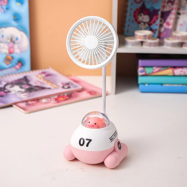 Adorable Cartoon-Themed Desk Fan Bowlift