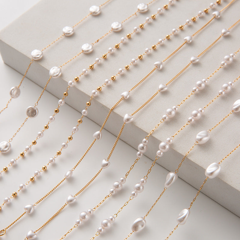 Pearl-Accented Eyewear Chain Bowlift