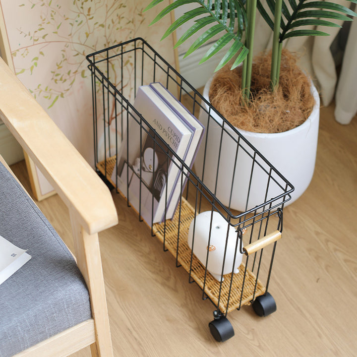 Unisex Modern Storage Basket with Wheels Bowlift