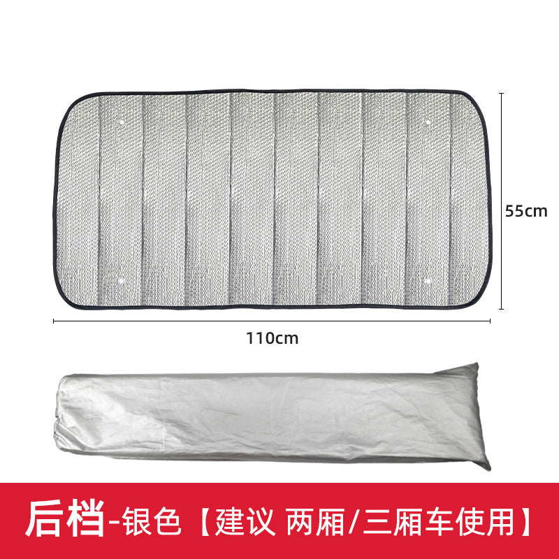 Unisex nan foldable car sunshade with reflective thermal insulation Bowlift