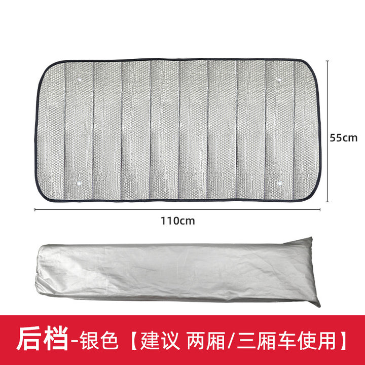 Unisex nan foldable car sunshade with reflective thermal insulation Bowlift