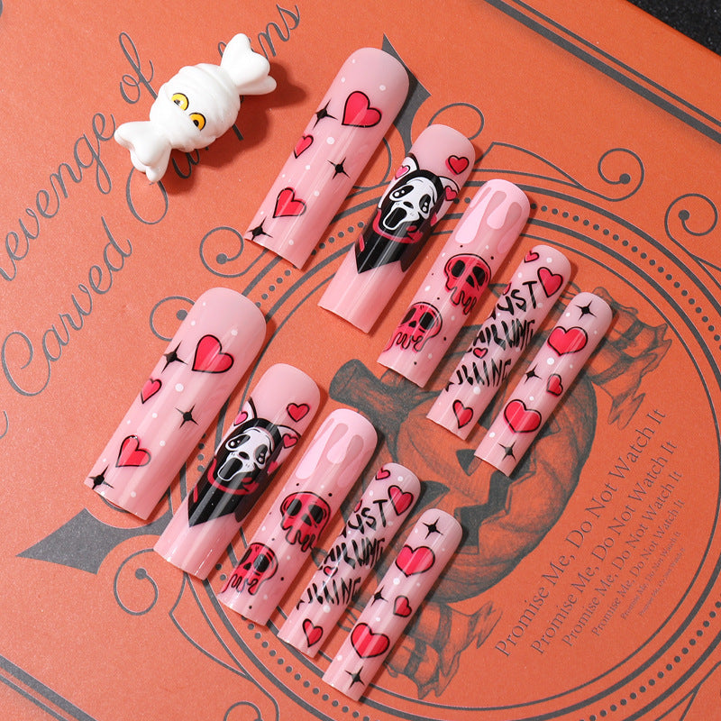Artistic Patterned Press-On Nails Bowlift