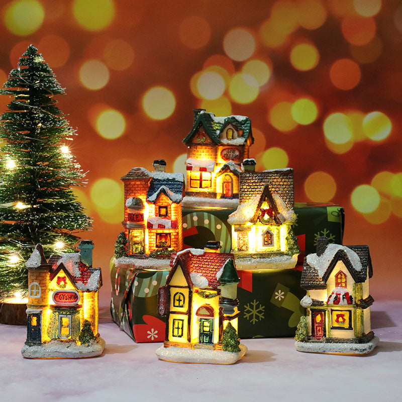 LED Illuminated Christmas Toyshop Decoration