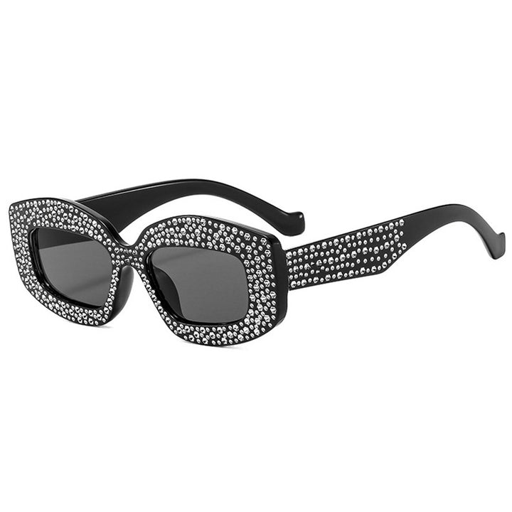 Women striking sunglasses with glamorous rhinestones Bowlift