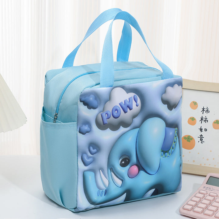Playful Space-Themed Lunch Cooler Bag