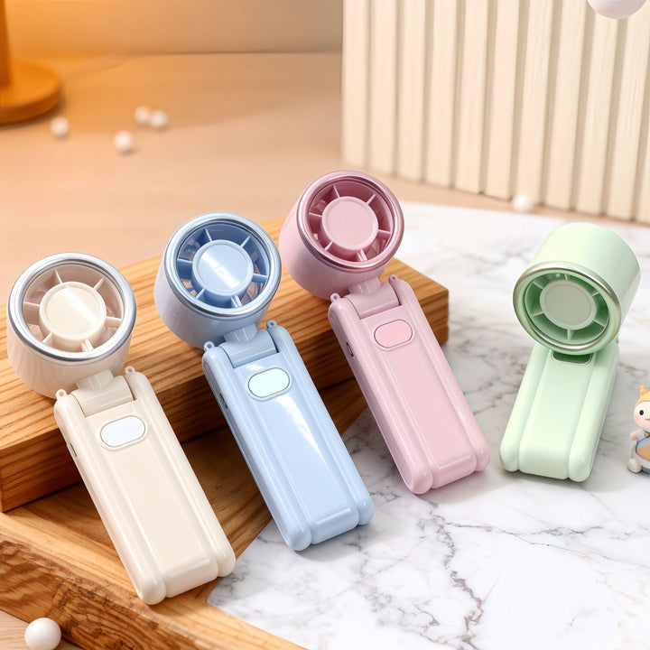 Ladies Portable Hand Fan with USB Charging Function and Ergonomic Design Bowlift