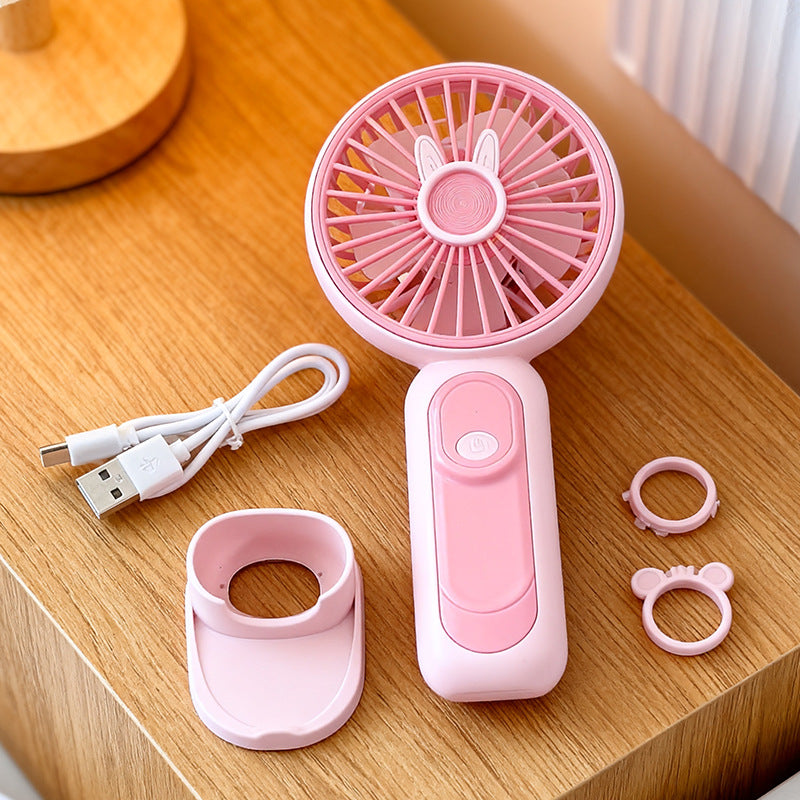 Ladies portable handheld fan with animal design Bowlift